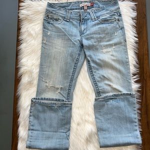 Aeropostale Chelsea Bootcut distressed denim. Size 5/6 Long